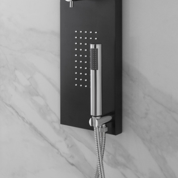COLONNA DOCCIA SLIM NERA - immagine 4