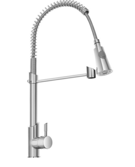 RUBINETTO CUCINA CON MOLLA CROMO