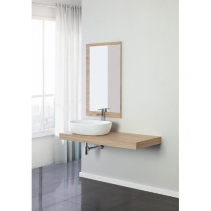 COMPOSIZIONE BAGNO COMPLETA CON TOP IN LEGNO